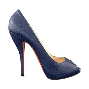 Christian Louboutin | Blue Denim Prive Heels
